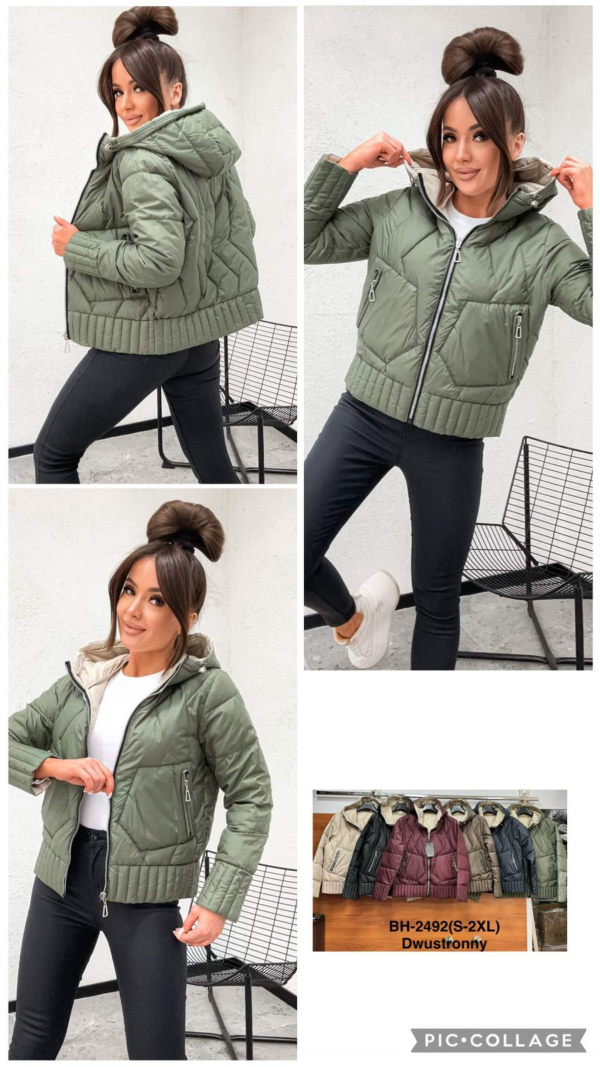 Kurtki damskie cienki Roz S-2XL, 1 Kolor Paczka 5 szt